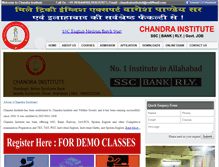 Tablet Screenshot of chandrainstitute.com